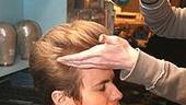 Photo Op - Ashley Parker Angel goes into Hairspray - pompadour gets hairspray