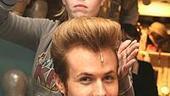 Photo Op - Ashley Parker Angel goes into Hairspray - post-mic hairspray 1