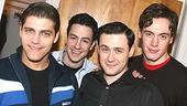 Photo Op - Jersey Boys in SF - Deven May - Christopher Kale Jones - Michael Ingersoll - Erich Bergen