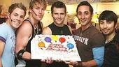 Altar Boyz Second Anniversary - Zach Hanna - Landon Beard - Kyle Dean Massey - Eric Schneider - Shaun Taylor-Corbett (with cake)