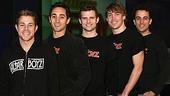 Photo Op - Altar Boyz bless the NASDAQ -  Zach Hanna - Eric Schneider - Kyle Dean Massey - Landon Beard - Carlos Encinias