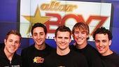 Photo Op - Altar Boyz bless the NASDAQ - Zach Hanna - Eric Schneider - Kyle Dean Massey - Landon Beard - Carlos Encinais 