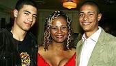 Photo Op - Radio Golf opening - Tonya Pinkins - (sons) Myles Brawer - Maxx Brawer