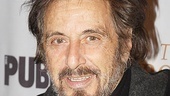 No stranger to the red carpet, Al Pacino smiles for the cameras on his latest Broadway opening night. 