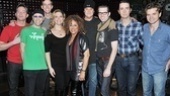 Darlene Love with the talented guys (and gal!) of Million Dollar Quartet:  Levi Kreis, Larry Lelli, Corey Kaiser, Elizabeth Stanley, Lance Guest, Robert Lyons,  Eddie Clendening and Hunter Foster. 

