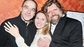 What a trio! Star Mandy Patinkin, playwright Rinne Groff and Public Theater Artistic Director Oskar Eustis, who helmed Compulsion. 