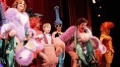 Jessica Phillips, Luke Mannikus and Keala Settle sport some wild outfits for the show’s rousing curtain call number.
