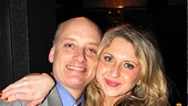 Nina Arianda throws an arm around her Born Yesterday co-star Frank Wood.