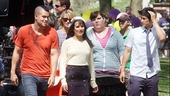 Glee Central Park - Mark Salling - Diana Agron - Lea Michele - Ashley Fink - Harry Shum Jr. 