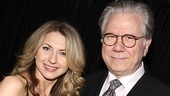 Born Yesterday’s Nina Arianda hops in for a picture next to How to Succeed’s John Larroquette.