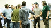 <i>Bonnie & Clyde</i> Rehearsal -  Louis Hobson – Steve Rankin – Jeremy Jordan – Tad Wilson 
