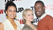 Barrett Doss, Larisa Polonsky and Stephen Tyrone Williams make for one good-looking onstage love triangle. 