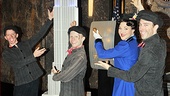 Steffanie Leigh and her Mary Poppins chimney sweeps are ready to pull the switch that will (symbolically) light the Empire State Building in honor of the show’s fifth Broadway birthday.