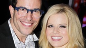 Director Michael Mayer enjoys the premiere with his leading lady, Megan Hilty.