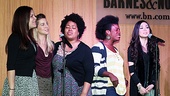 Ladies Night! Godspell gals Lindsay Mendez, Morgan James, Celisse Henderson, Uzo  Aduba and Anna Maria Perez de Tagle spread the gospel to the crowd.