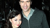 Eric McCormack gets close to Godspell leading lady Anna Maria Perez de Tagle. 
