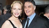 Happy couple Laila Robins and Tony nominee Robert Cuccioli (Jekyll & Hyde) celebrate after her latest star turn—see Robins and company in The Lady From Dubuque at the End Stage!
