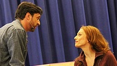 Sparks fly between Raúl Esparza and Jessica Phillips in Leap of Faith. 