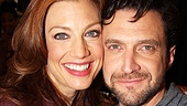 Raúl Esparza and Jessica Phillips pose cheek to cheek at this meet and greet. 