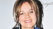 Margaret Colin, who is about to return to Broadway in The Columnist, is a vision in blue at the Roundabout Spring Gala.