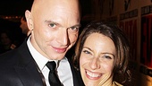 The Perons, Michael Cerveris and Elena Roger, share a smile on opening night.