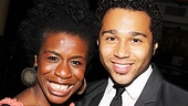 Uzo Aduba is all smiles as Corbin Bleu celebrates becoming part of the Godspell family.