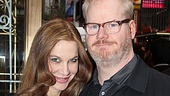 One Man, Two Guvnors opening night – Jim Gaffigan and wife 