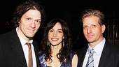 Playwright Adam Rapp joins longtime friends Annie Parisse and her husband Paul Sparks for a photo on this momentous night. 