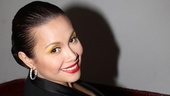En route to The Town Hall stage, Salonga flashes the smile that has charmed international audiences. 