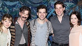 Cute couple John Krasinski and Emily Blunt spent their date night with Peter and the Starcatcher’s trio of stars Celia Keenan-Bolger, Christian Borle and Adam Chanler-Berat.