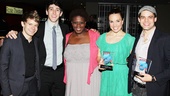It’s the gang from Newsies! Andrew Keenan-Bolger, Ben Fankhauser, Capathia Jenkins, Kara Lindsay and Jeremy Jordan came out to celebrate their show's big win.
