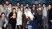 Say cheese! The entire cast of Peter and the Starcatcher gather round their newest devotees: Valerie Harper, Idina Menzel, Taye Diggs and Tony-winning lyricist Steven Sater (far right). Join the famous fans by seeing the lively show yourself!