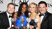 James Corden, Audra McDonald, Nina Arianda and Steve Kazee won the night’s leading acting awards. 