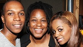 Family Matters! Kecia Lewis-Evans is flanked by her talented Leap of Faith kids, Krystal Joy Brown and Leslie Odom Jr.