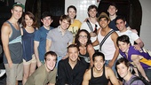 The young cast of Broadway's Newsies shows support for choreographer Christopher Gattelli's other musical, Silence!.