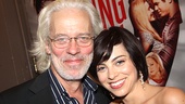 Terrence Mann enjoys an Addams Family reunion with Krysta Rodriguez.