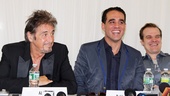 Al Pacino, Bobby Cannavale and David Harbour share a laugh during the press conference. 