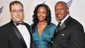 Even without the huge headdresses, The Lion King’s Patrick R. Brown, Chantel Riley and Alton Fitzgerald White make an entrance on the red carpet. 