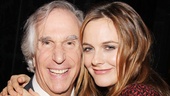 Henry Winkler gets close to co-star Alicia Silverstone. 