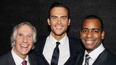 Cheyenne Jackson hangs out with his fellow hunks Henry Winkler and Daniel Breaker. 