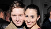 Bobby Steggert and Natalie Cortez, who play young lovers Jordy and Juana, hit the red carpet.