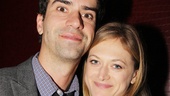 Acclaimed actors Hamish Linklater and Marin Ireland catch up at the opening party.