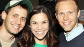 Co-composers Benj Pasek and Justin Paul rally around Dogfight star Lindsay Mendez.