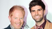 Jesse Tyler Ferguson and Justin Mikita are all smiles during the launch of their Tie the Knot collection. Congrats!