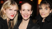 Sarah Paulson gets between two former co-stars, American Horror Story’s Lily Rabe and Studio 60 on the Sunset Strip’s Amanda Peet.
