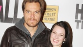 Theatrical couple Michael Shannon and Kate Arrington (who co-starred in Broadway’s Grace) show off their hip opening night looks.