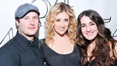 The star gets between her rockin' drummer Mike Croiter and super-talented backup singer Hannah Shankman.