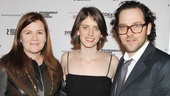 Picnic’s Mare Winningham poses with playwright Amy Herzog and her husband, Roundabout resident director Sam Gold.