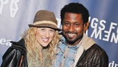 Hair stars Caissie Levy and Brandon Pearson attend the Songs for a New World benefit concert.