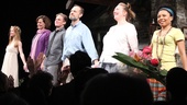 The company members of Vanya and Sonia and Masha and Spike survey the audience during curtain call.